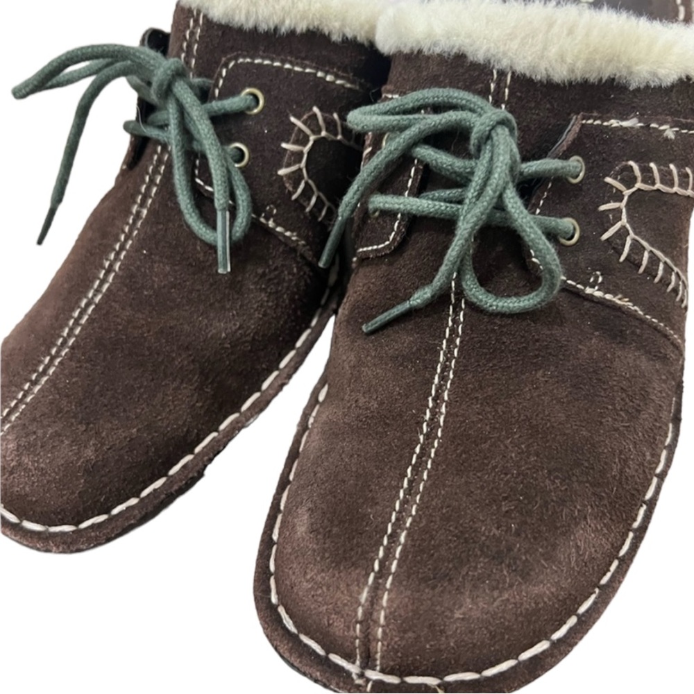Bare Traps Declare Clogs Mules Faux Fur Lined Suede